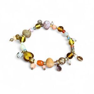 Handmade Vintage Junk Charm Bracelet